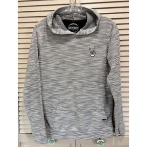 Dikotomy Long Sleeve Pullover Hoodie Size S Logo Pocket Gray Standard Fit